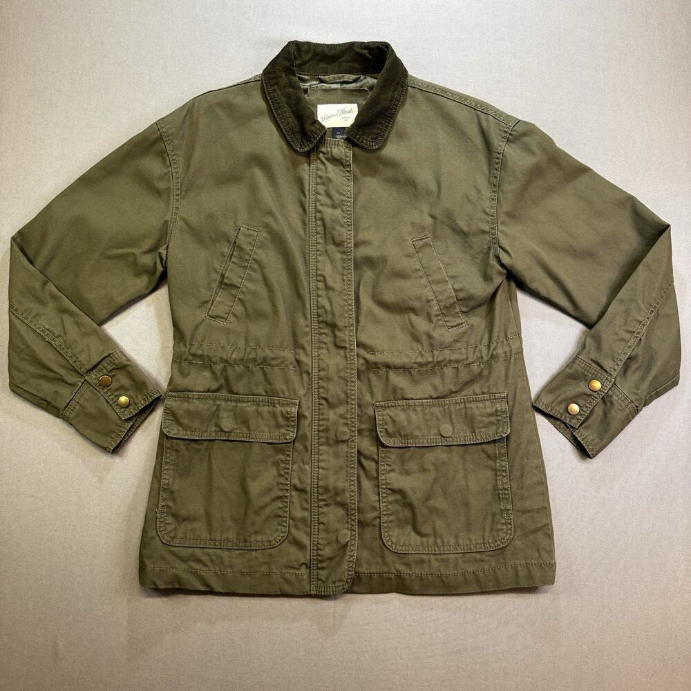 Universal Thread Women’s XS Olive Green Utility Field Jacket Corduroy Collar
